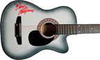 Kacey Musgraves Signed Autographed Crescent Acoustic Guitar AFTAL UACC