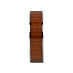 KALANI Flat Tungsten Carbide Wedding Band with Rare Koa Wood Inlay and Polished Edges - 6mm - 10mm
