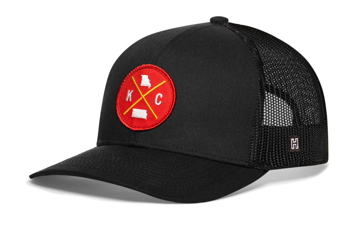 Kansas City Trucker Hat  |  Red Patch KC X Snapback