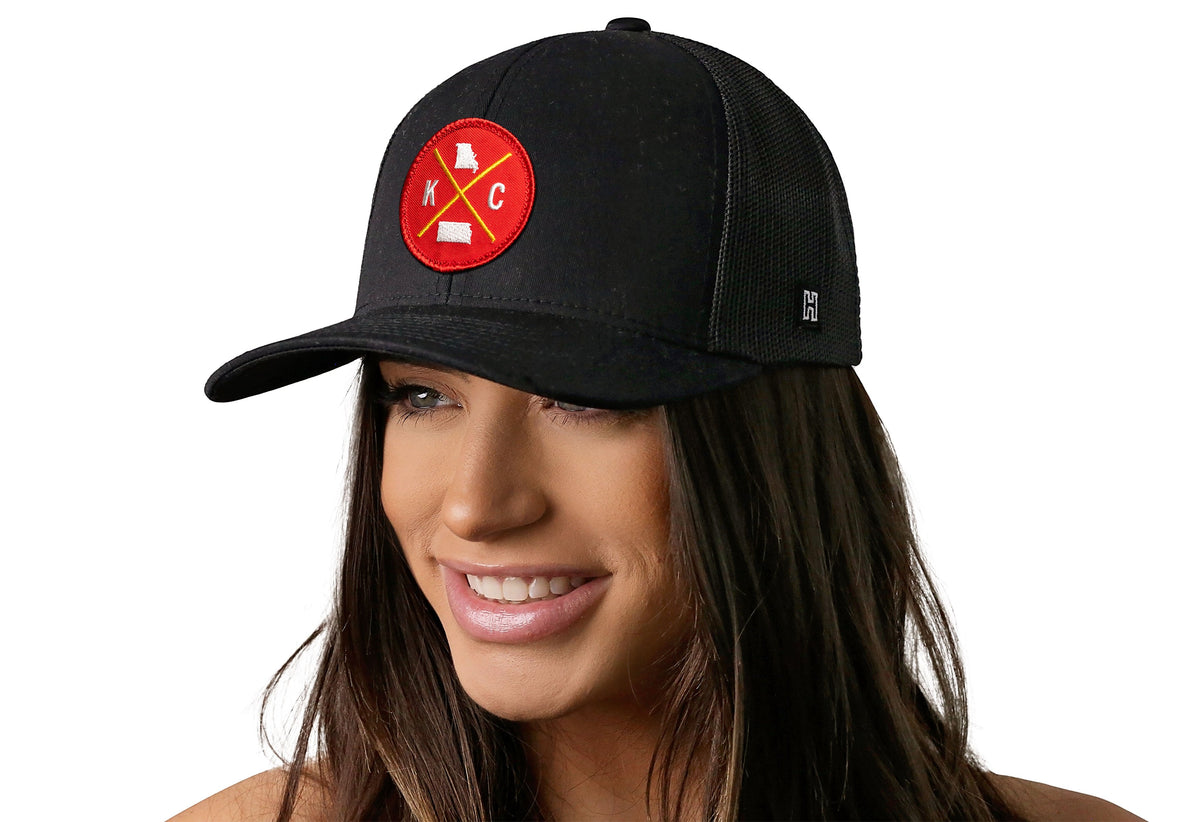 Kansas City Trucker Hat  |  Red Patch KC X Snapback