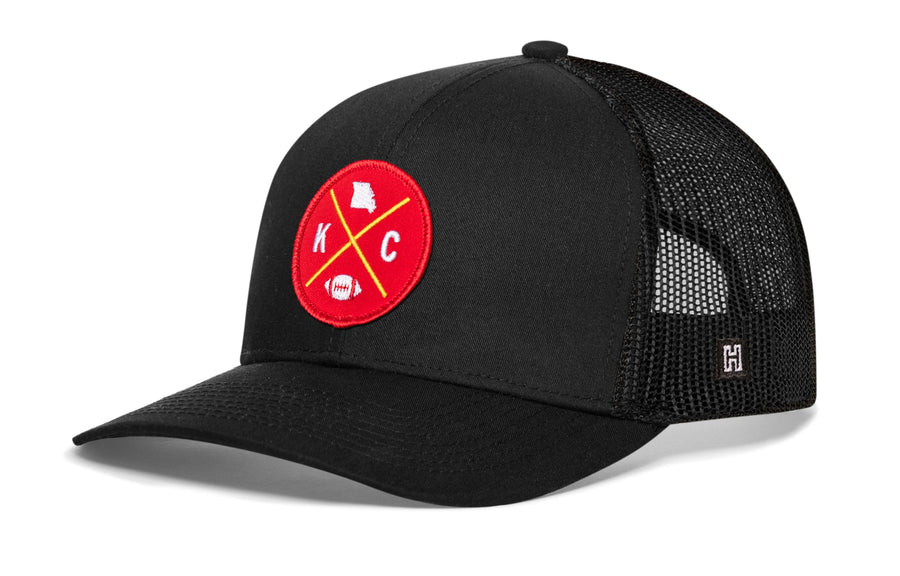 Kansas City Football Trucker Hat  |  KC X Snapback