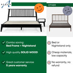 Kaylin Solid Wood Bed Frame