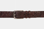 The Randor Burgundy Leather Belt