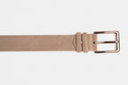 The Bari Beige Leather Belt