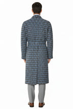 Kiton Woven Virgin Wool Button Down Overcoat