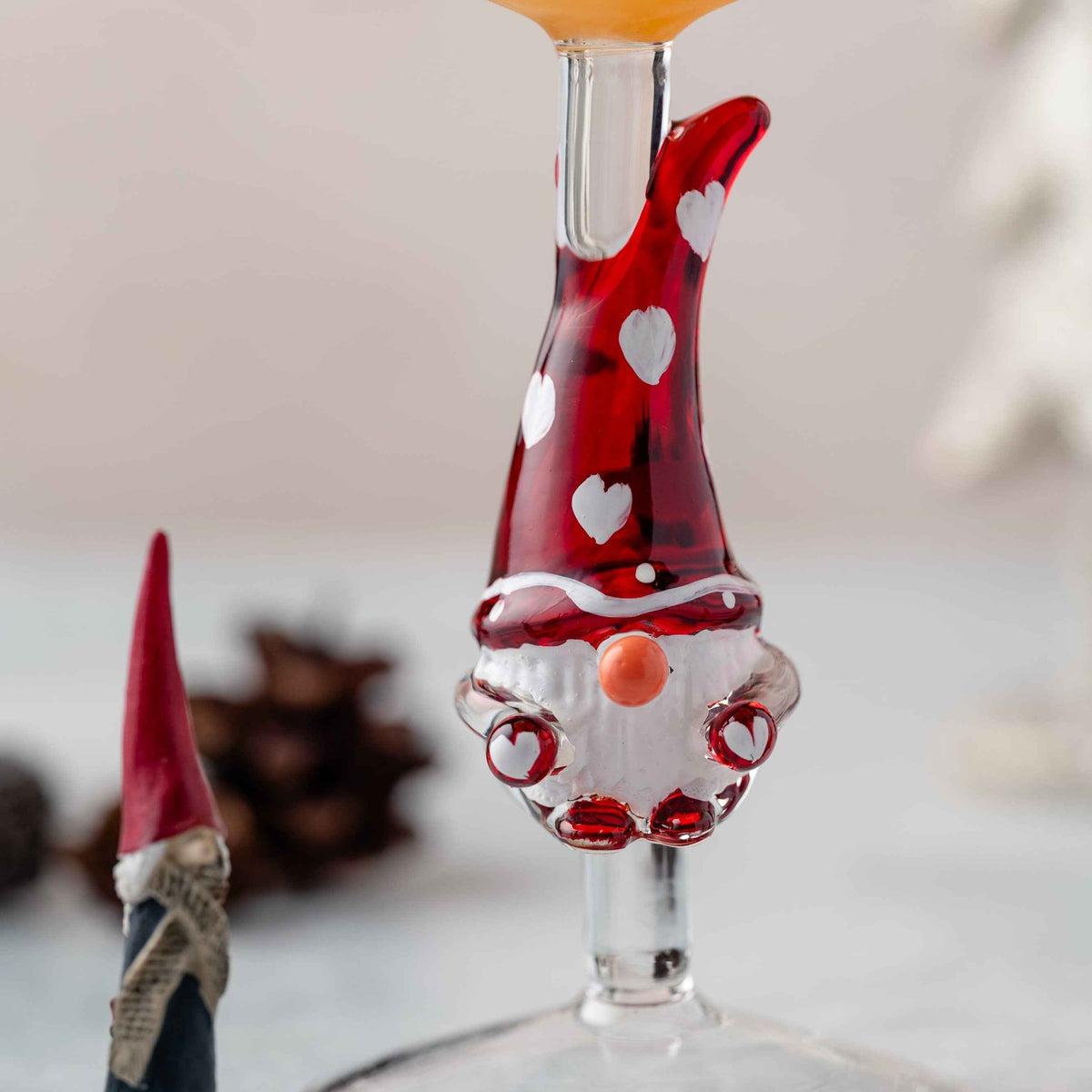 3D Stemmed Gnome Wine Glasses