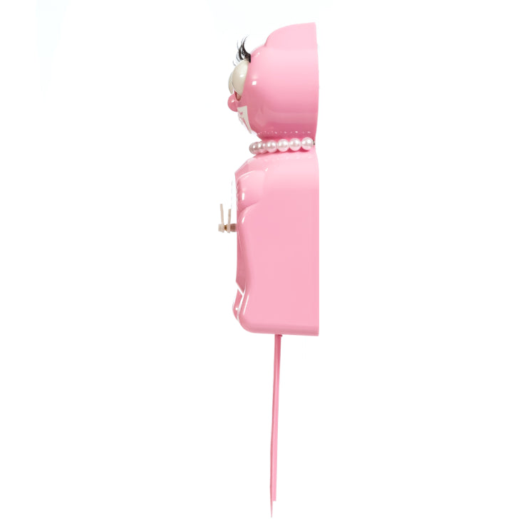 Retired Pink Satin Miss Kitty-Cat Klock (12.75" high)