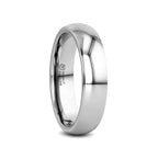 KOBOLD Domed Cobalt Chrome Comfort Fit Ring, Polished Finish — 4mm, 6mm, 8mm
