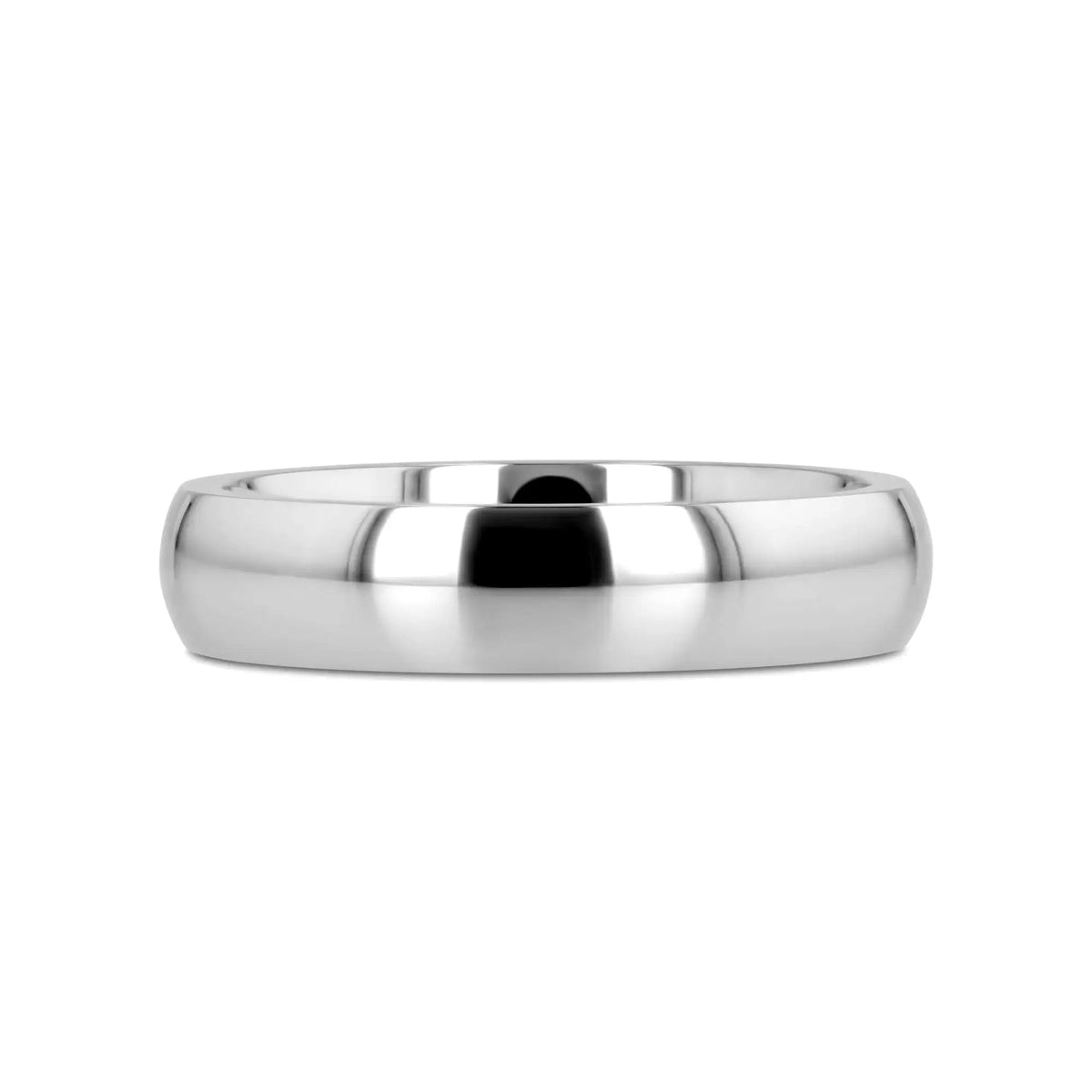 KOBOLD Domed Cobalt Chrome Comfort Fit Ring, Polished Finish — 4mm, 6mm, 8mm