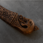 Hand-forged Leviathan axe with leather wrap "Ragnarok Kratos axe"