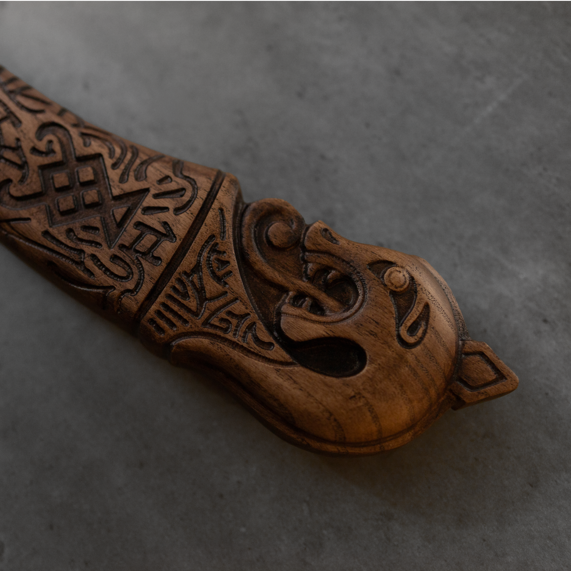 Hand-forged Leviathan axe with leather wrap "Ragnarok Kratos axe"