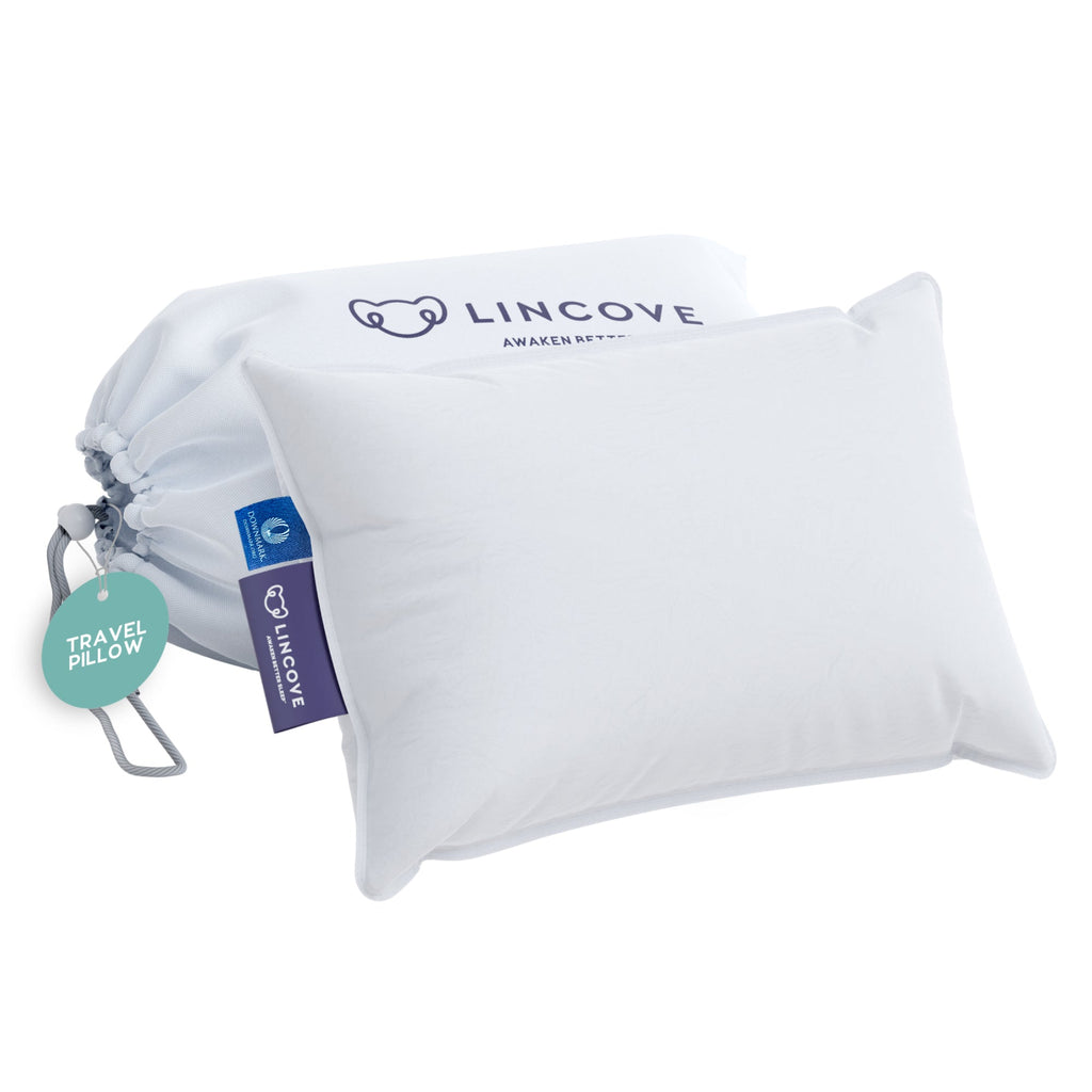 Down and Feather Travel Pillow, Set of 2 - Made In Canada