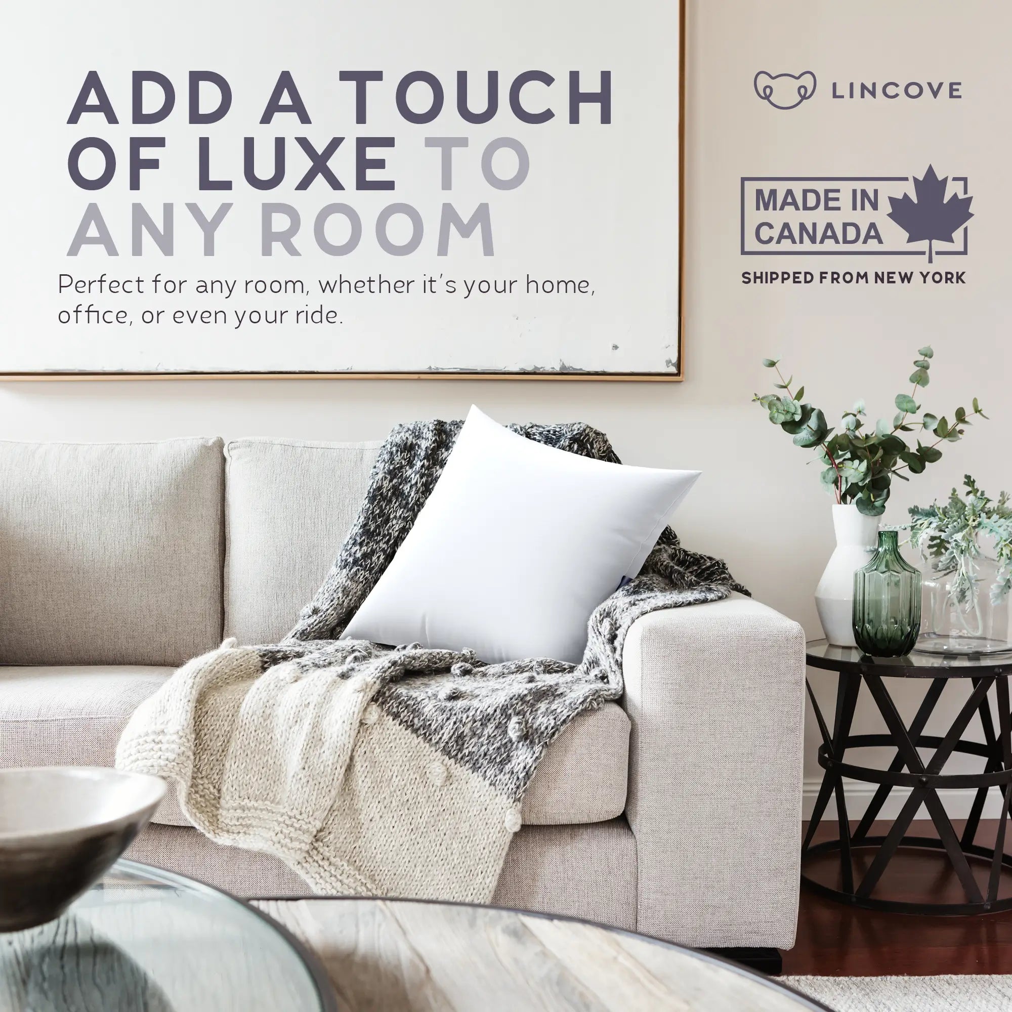 Throw Pillow Insert - Made In Canada