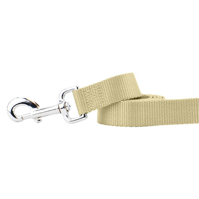 Tan Nylon Dog Leash
