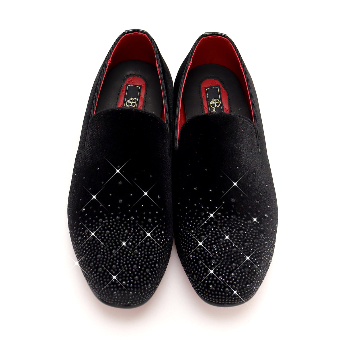 Barocco Sharp Sophistication Men's Loafers - Black/Black