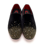 Barocco Sharp Sophistication Men's Loafers - Black/Gold