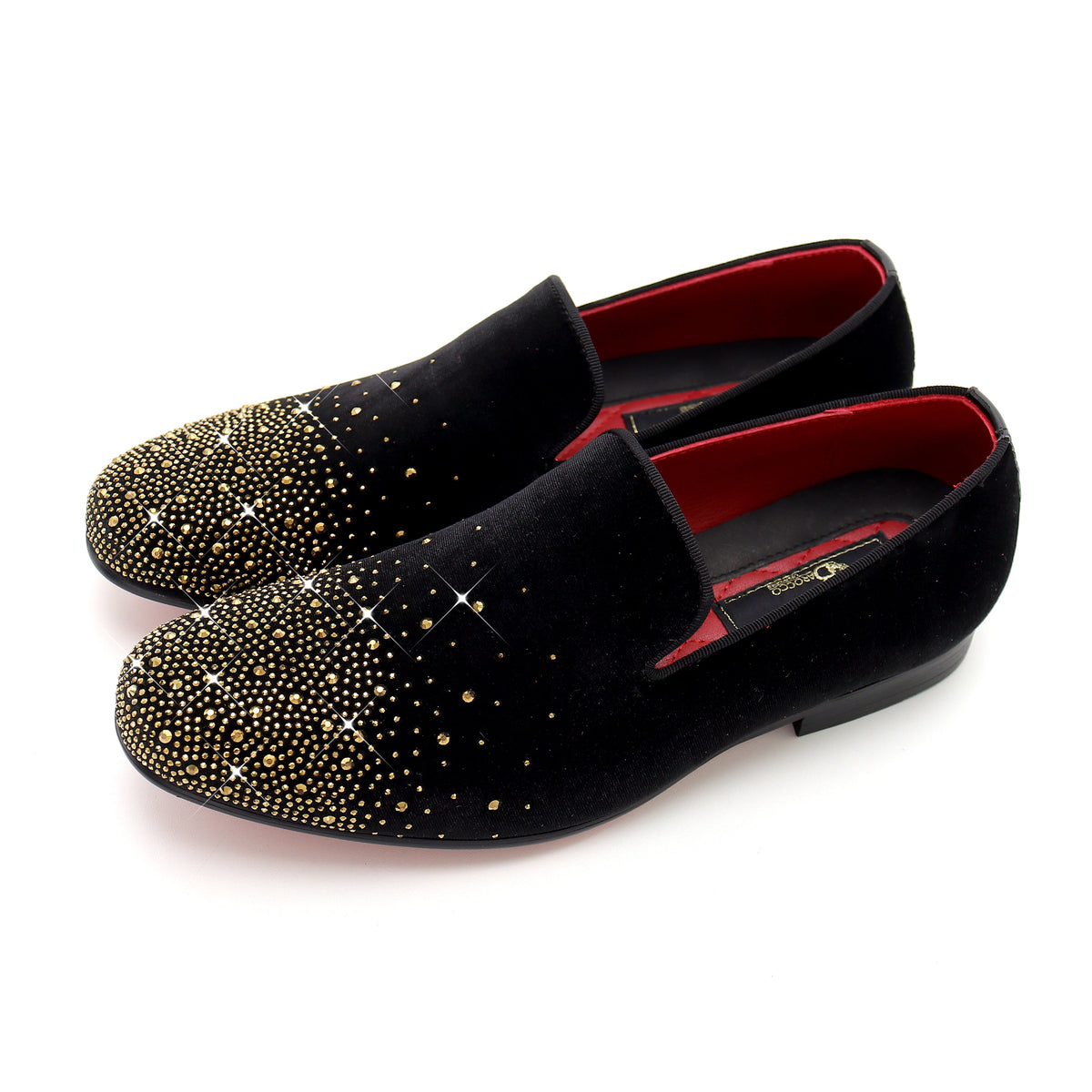 Barocco Sharp Sophistication Men's Loafers - Black/Gold
