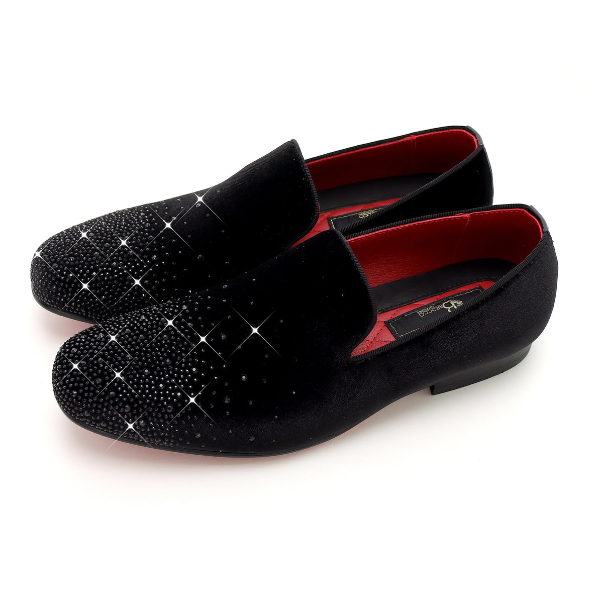 Barocco Sharp Sophistication Men's Loafers - Black/Black