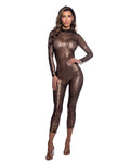 Wild Cheetah Foil Shimmer Mesh Mock Neck Bodysuit with Leopard Print