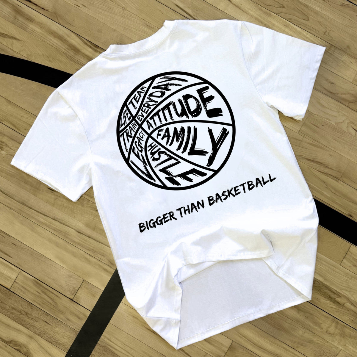 Bigger Than Basketball - T-Shirt - White