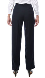 Womens 2789 Navy Elastic Waistband Dress Pants