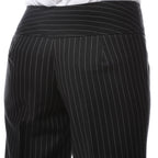 Womens 2789 Black Pinstripe Dress Pants