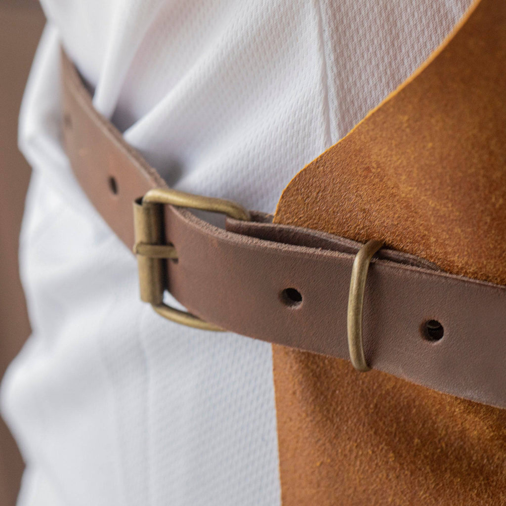 Vintage Leather Apron - Amber