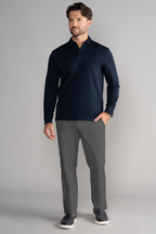 Long Sleeve Polo Solid // Navy