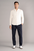 Long Sleeve Button Down Polo Solid // Ivory
