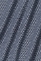 Long Sleeve Button Down Polo Check // Navy Micro