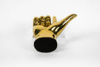 Pony Ears or Mustang Ears Hand Sign Sculpture in Brass