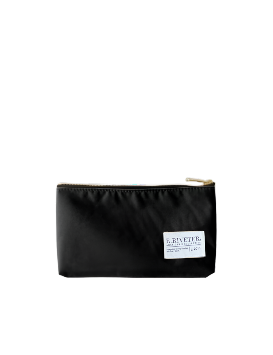 Lucy Zipper Pouch | Black Nylon