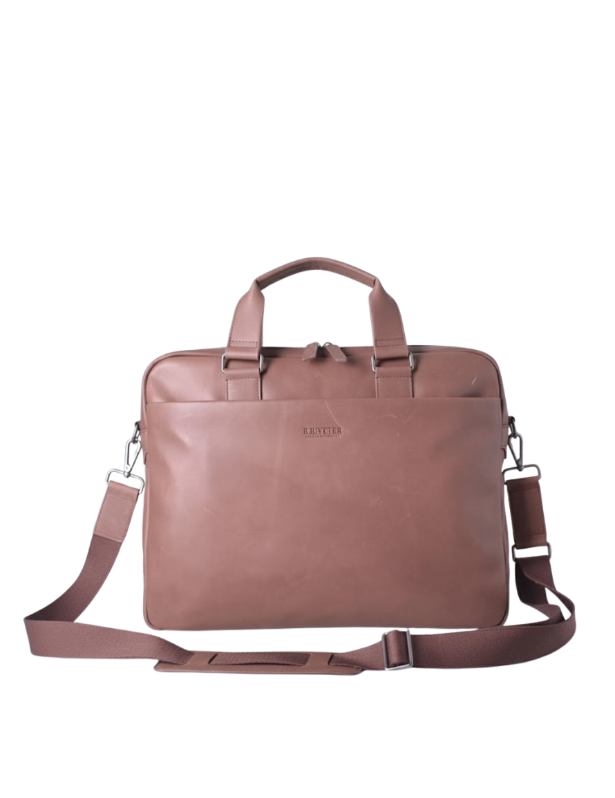 Normandy Men's Briefcase | Brown Leather