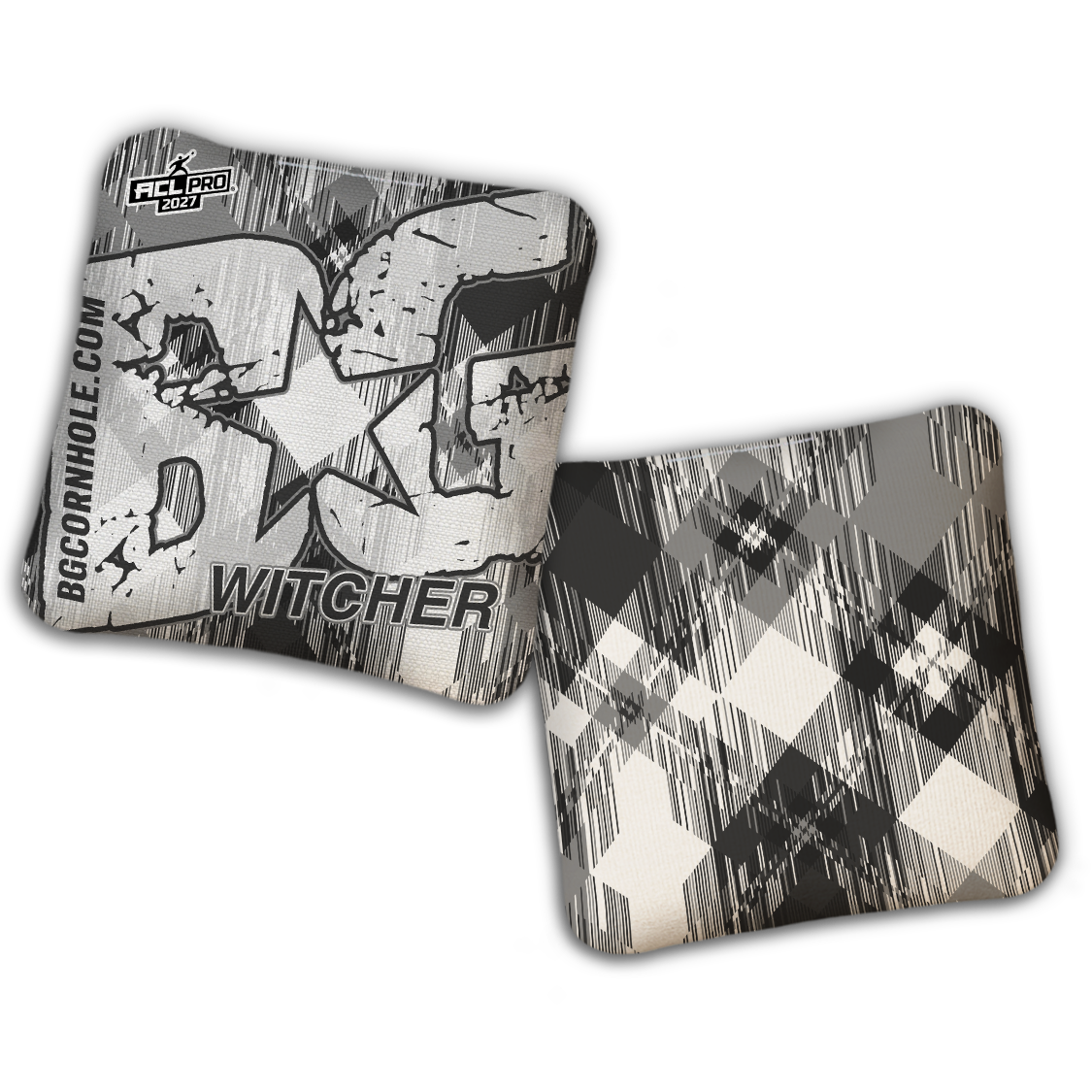 2027 ACL - BG Multiple Bag Models "LUMBERJACK GLITCH" - Pro Stamped Cornhole Bags - SET OF 4 BAGS