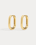 Chain Link Huggies- Gold (Ships Mid July)