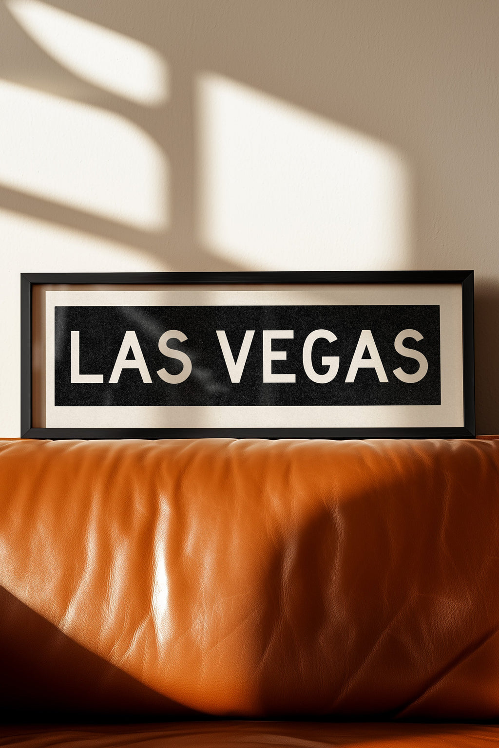 Framed Las Vegas Nevada Bus Scroll