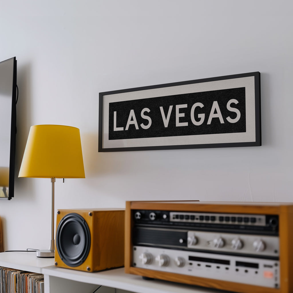 Framed Las Vegas Nevada Bus Scroll