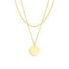 Arvo Layered Disc Necklace - Gold
