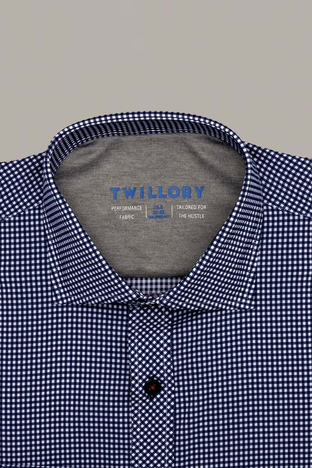 Leader Non-Iron Check // Blue