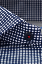 Leader Non-Iron Check // Blue