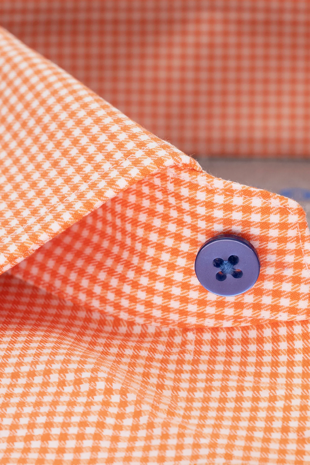 Leader Non-Iron Check // Orange