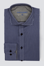 Leader Non-Iron Check // Blue