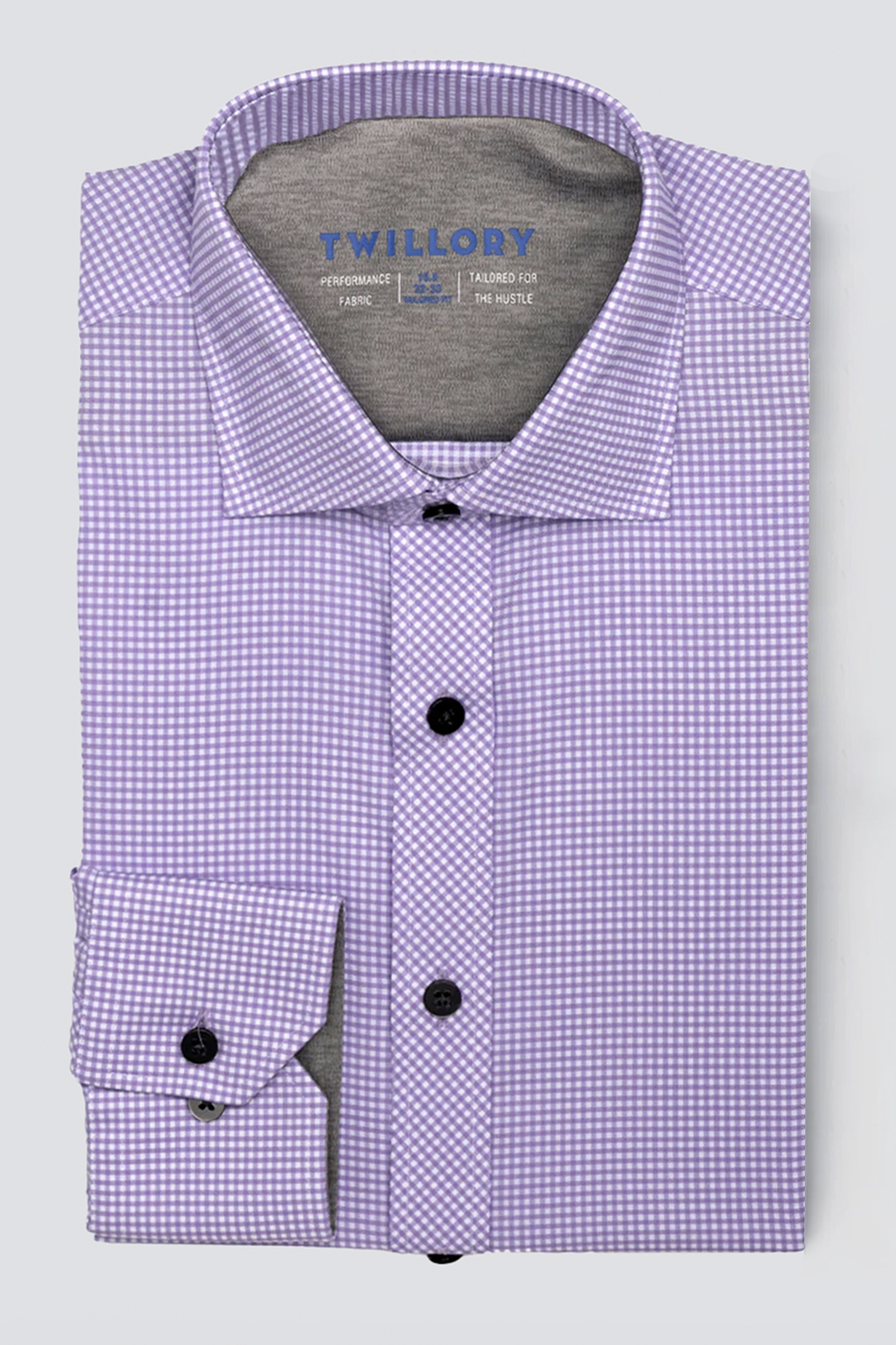 Leader Non-Iron Check // Lavender
