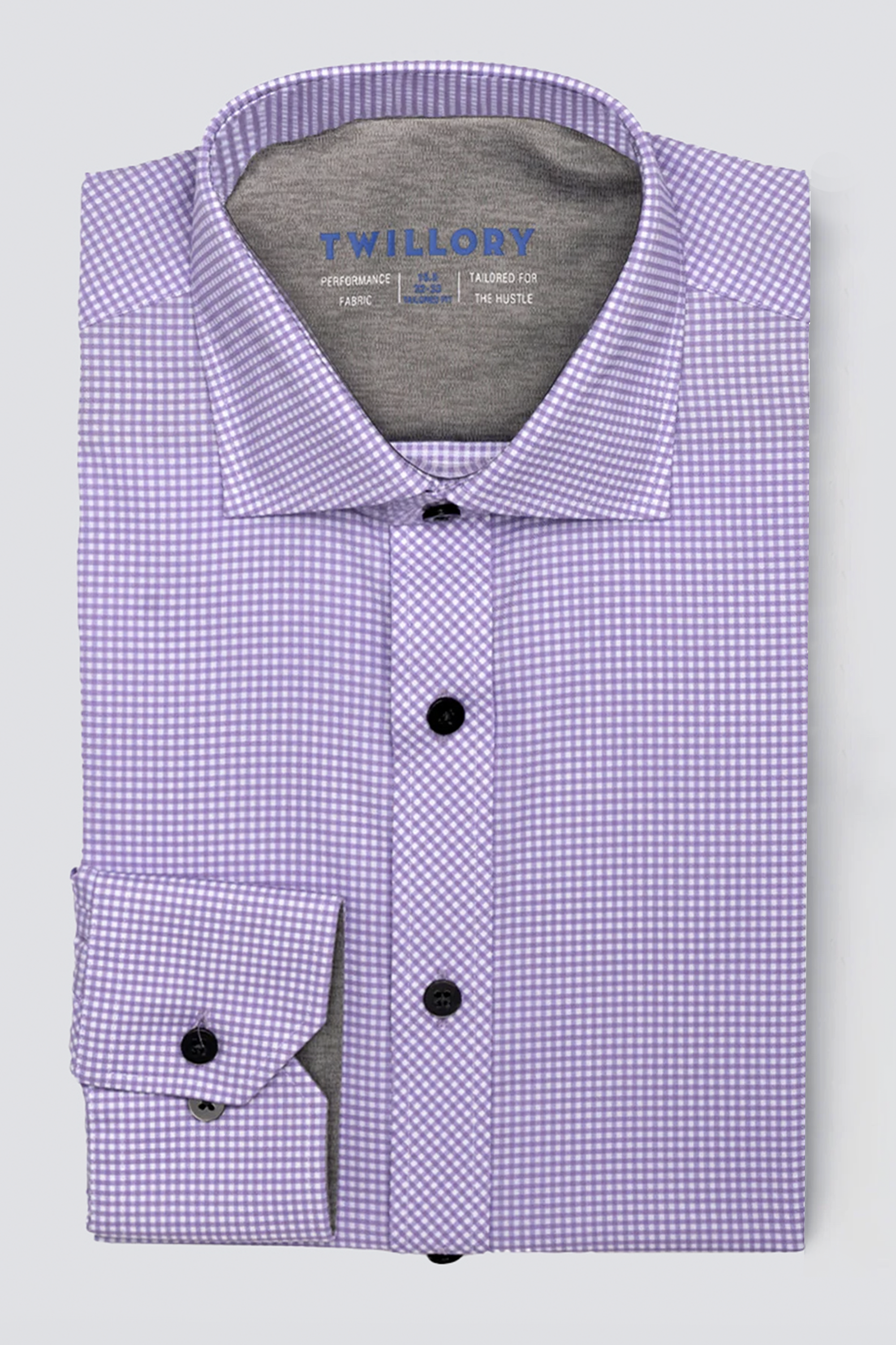 Leader Non-Iron Check // Lavender