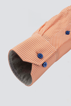 Leader Non-Iron Check // Orange