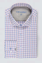 Leader Non-Iron Check // Orange Blue