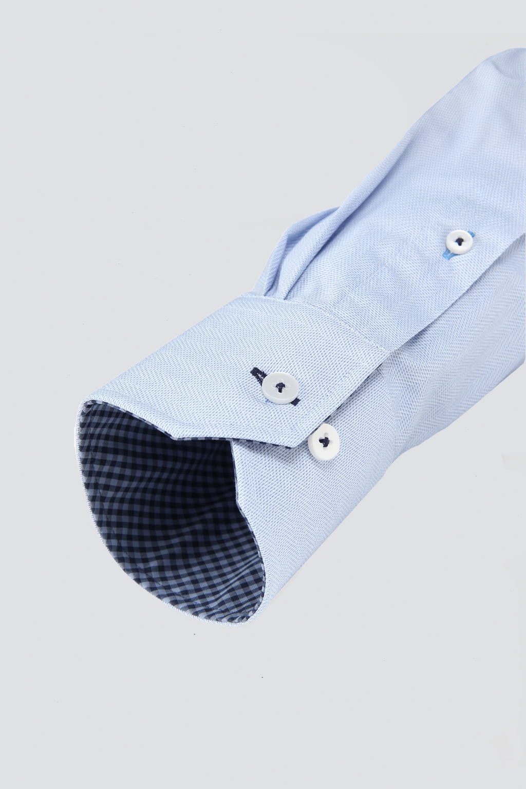 Leader Non-Iron Contrast // Blue Check