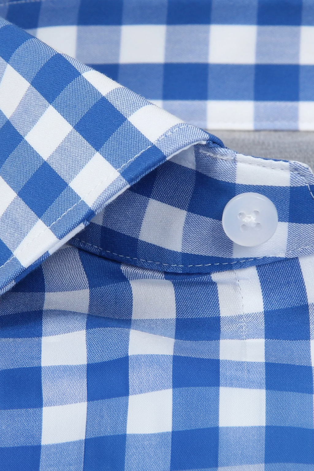 Leader Non-Iron Gingham // Blue White