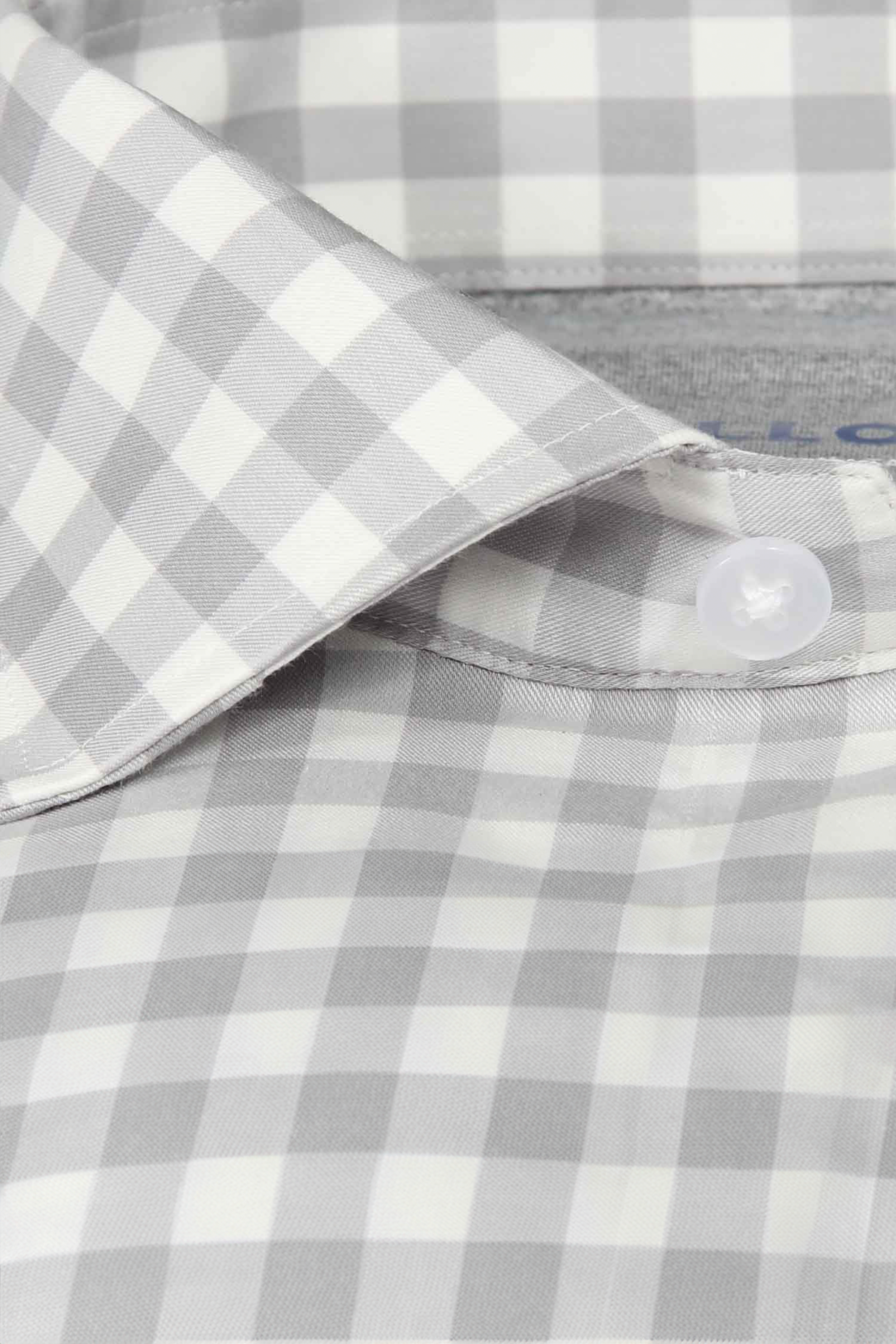 Leader Non-Iron Gingham // Grey White