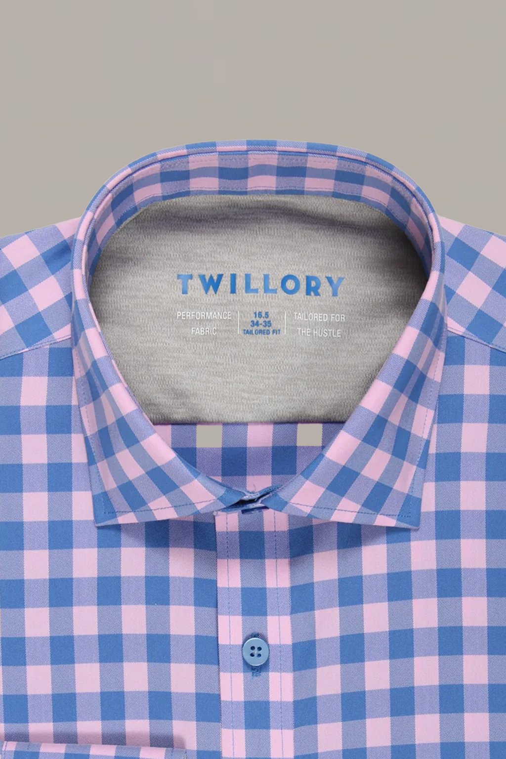 Leader Non-Iron Gingham // Pink Blue